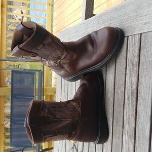 LaCrosse Wellington HD 8" Youth Sz 5 Waterproof Leather CAMO Hunting Boots